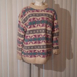 Hand knit Wool sweater